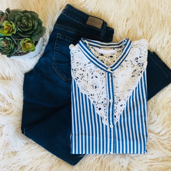 Zara Tops - 🎈SALE🎈Zara TRF Collection Pinstriped Blouse